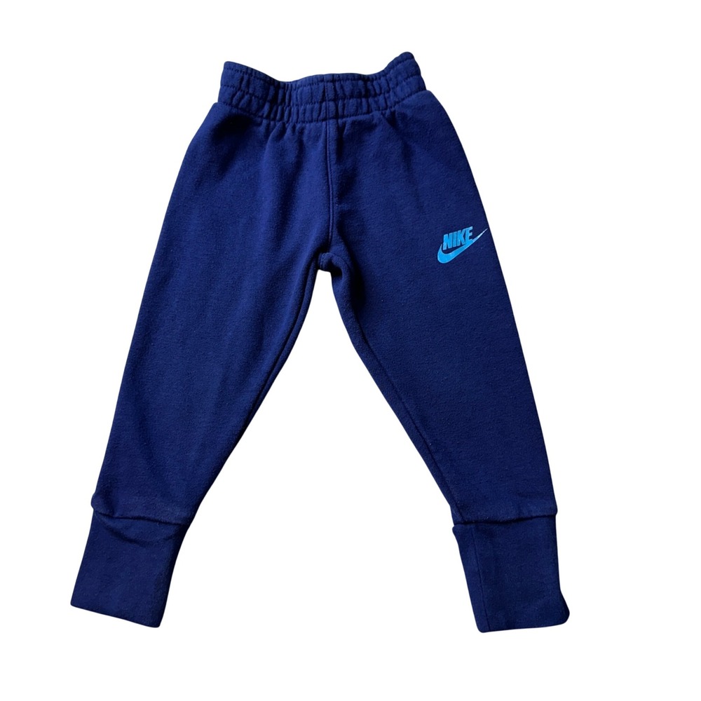Nike Sweatpants Unisex 2T Navy Blue Futura Logo Fleece Joggers‎ H979-U9J